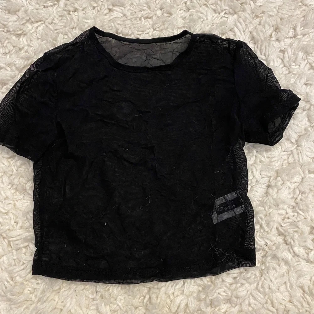 Sheet short sleeve top
